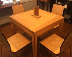 danish style flip table - closed